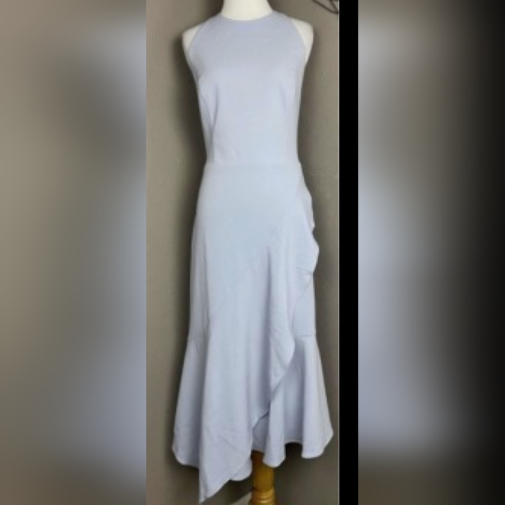 Betsy & Adam Light Gray Midi Dress